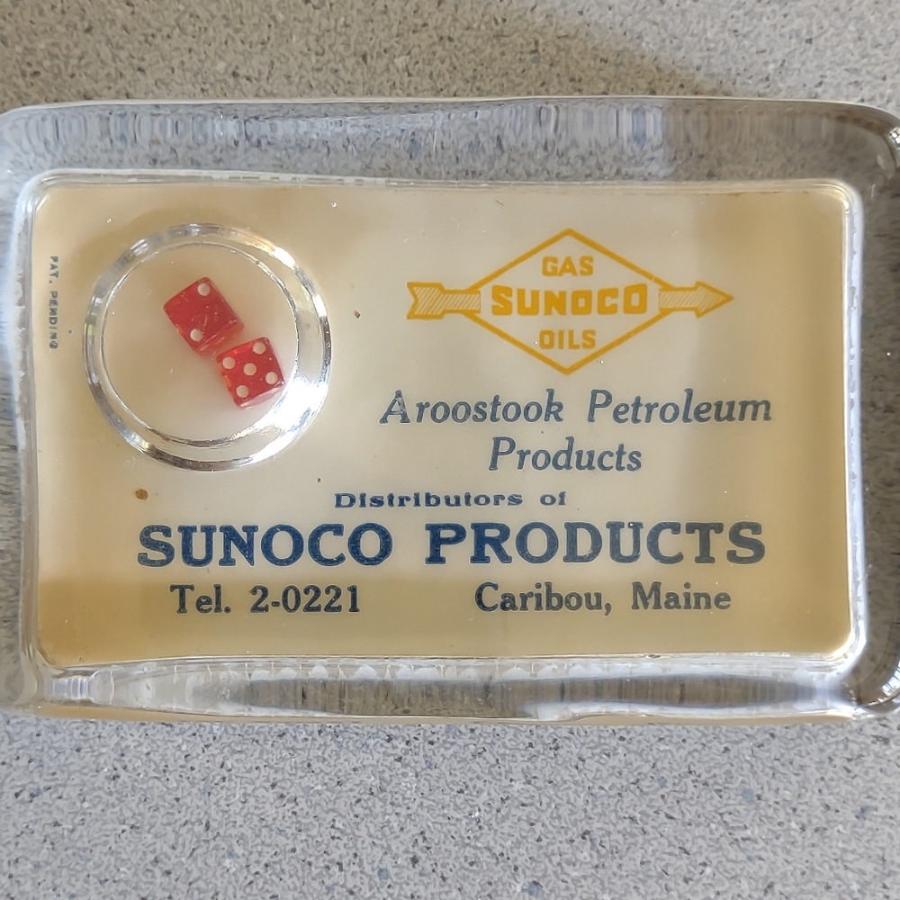 Lower price!*Vintage Sunoco Paperweight